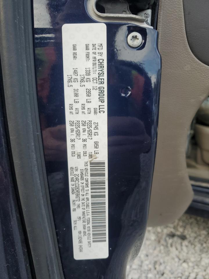 2013 Chrysler Town & Country Touring L VIN: 2C4RC1CG9DR590272 Lot: 82732085