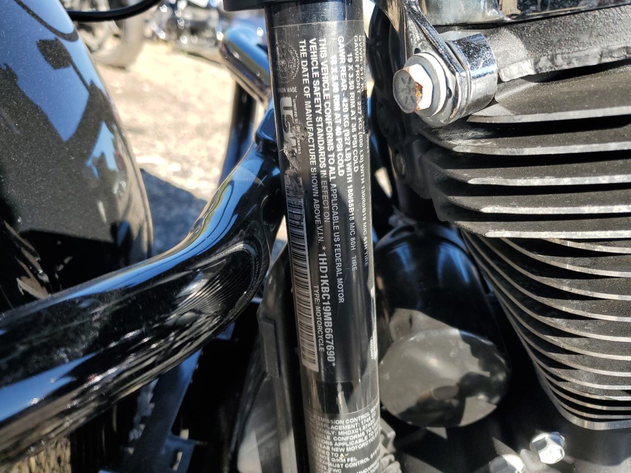 2021 Harley-Davidson Flhx VIN: 1HD1KBC19MB667690 Lot: 85123805