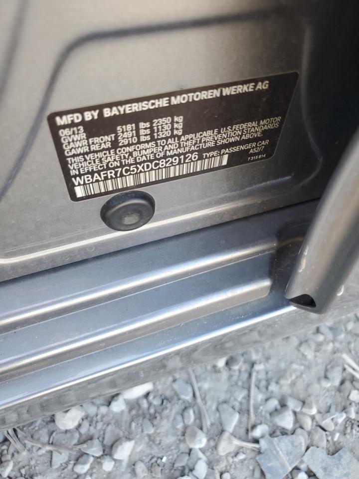 2013 BMW 535 I VIN: WBAFR7C5XDC829126 Lot: 84927935