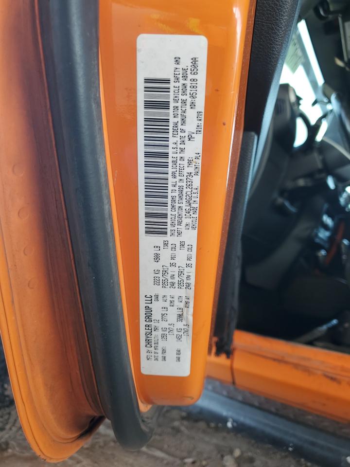 2012 Jeep Wrangler Sport VIN: 1C4GJWAG2CL263734 Lot: 81872415