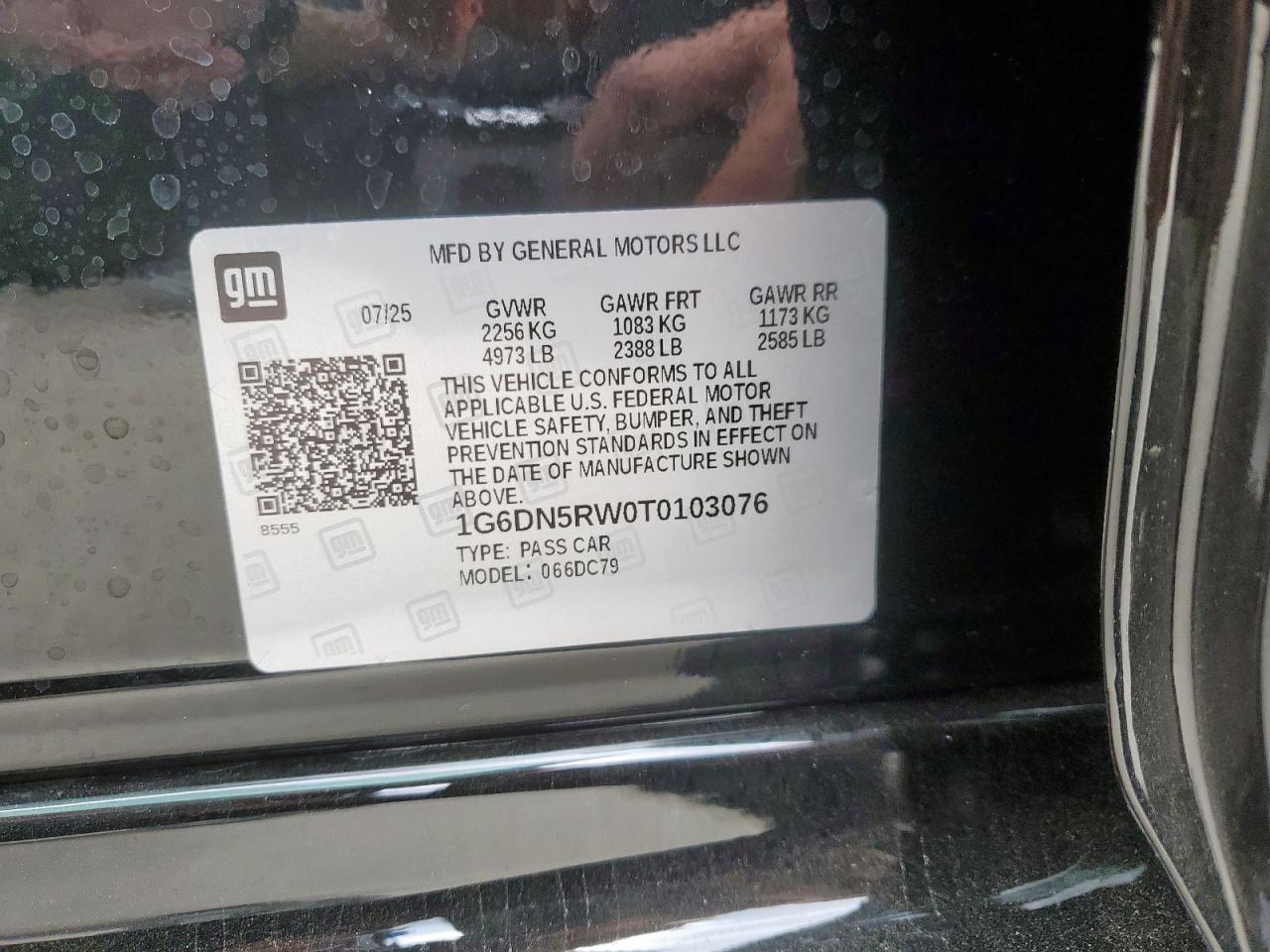 2026 Cadillac Ct5 Premium Luxury VIN: 1G6DN5RW0T0103076 Lot: 89857645