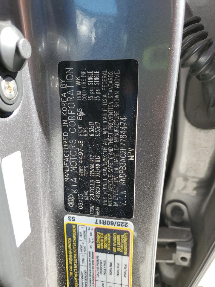 2015 Kia Sportage Lx VIN: KNDPB3AC2F7784474 Lot: 86485955