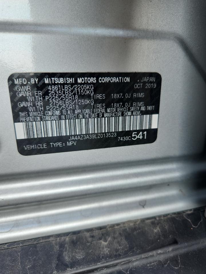 2020 Mitsubishi Outlander Se VIN: JA4AZ3A39LZ013523 Lot: 81665995
