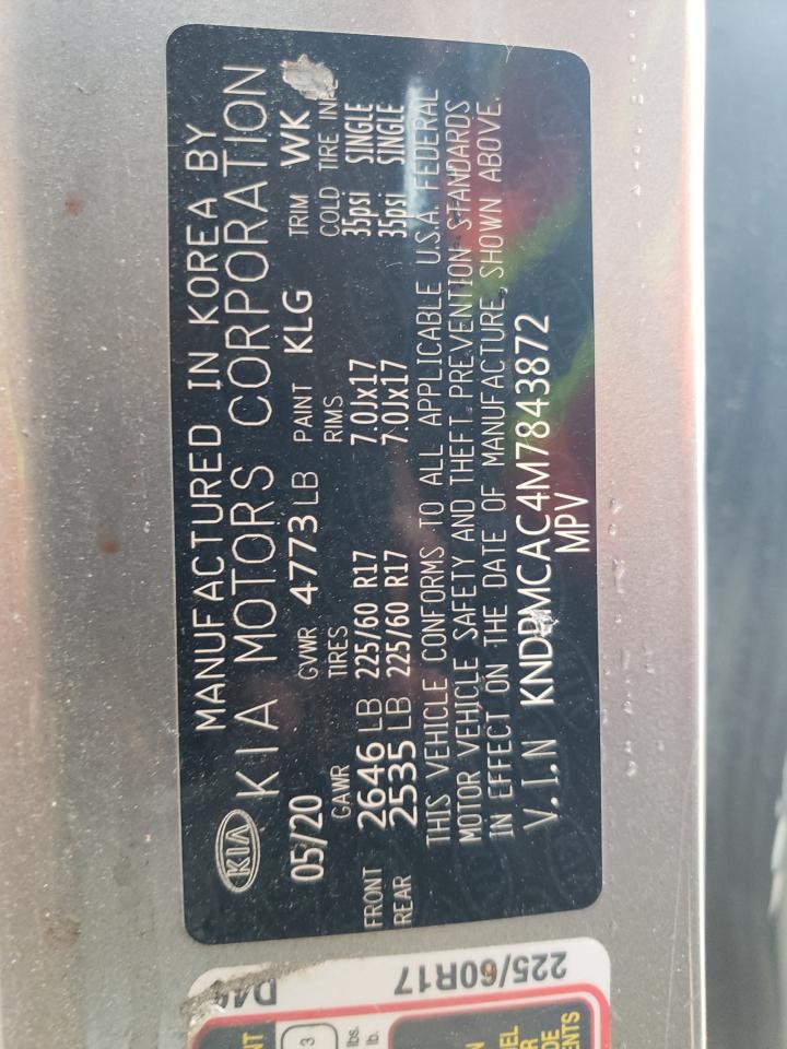 2021 Kia Sportage Lx VIN: KNDPMCAC4M7843872 Lot: 82408075
