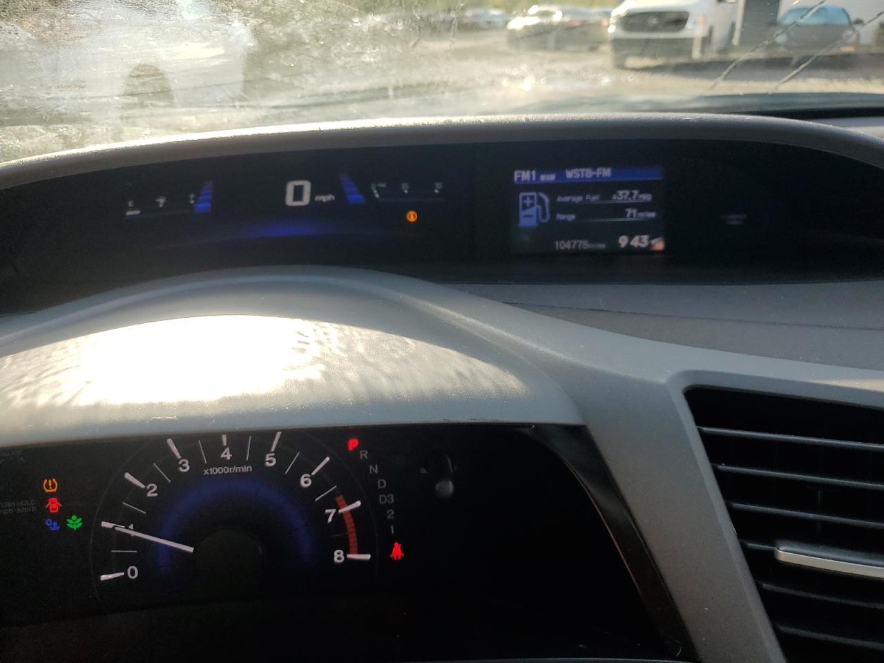 2012 Honda Civic Hf VIN: 2HGFB2F63CH320801 Lot: 82324375