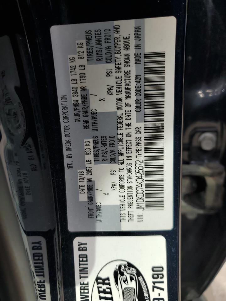 2019 Mazda Cx-3 Touring VIN: JM1DKDC74K0425672 Lot: 86632995