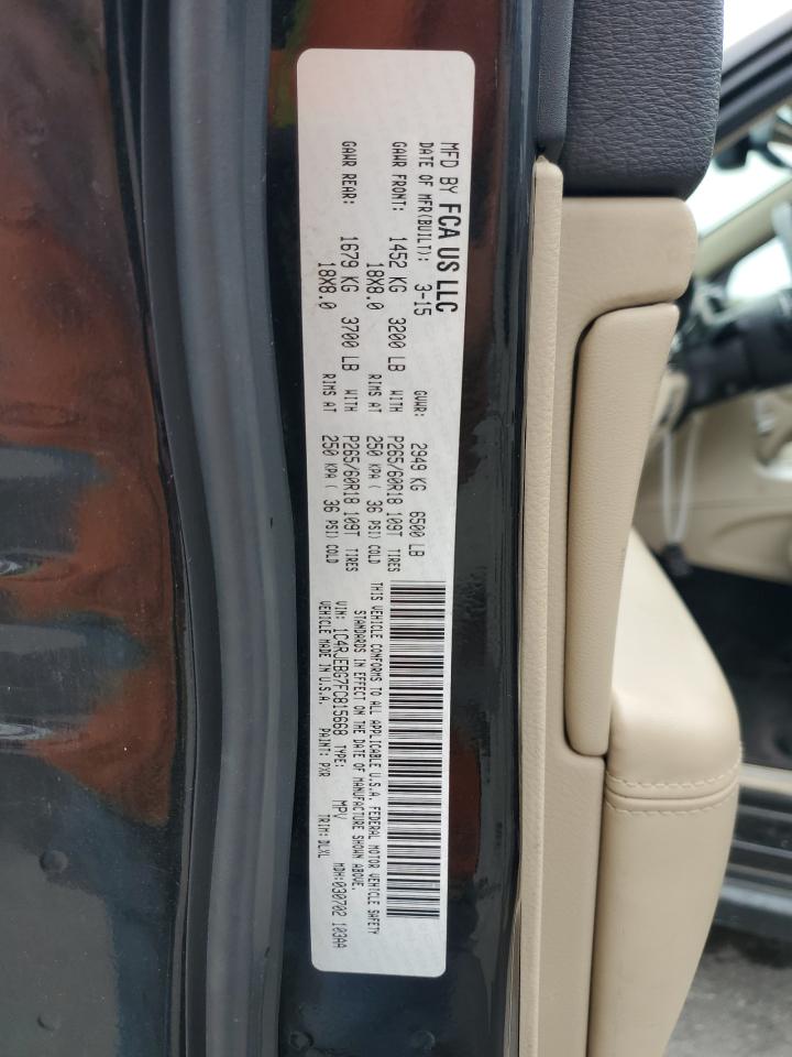 2015 Jeep Grand Cherokee Limited VIN: 1C4RJEBG7FC815668 Lot: 85376325