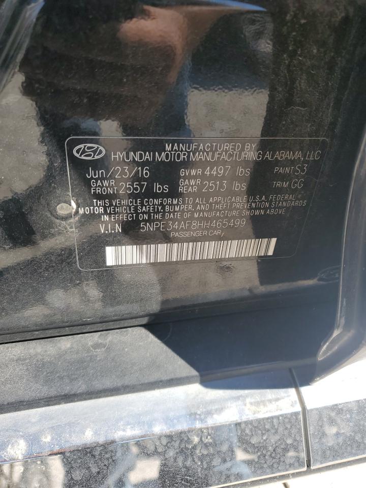 2017 Hyundai Sonata Sport VIN: 5NPE34AF8HH465499 Lot: 81960655