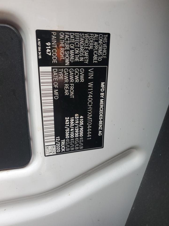 2021 Mercedes-Benz Sprinter 2500 VIN: W1Y40CHYXMT044441 Lot: 86287405