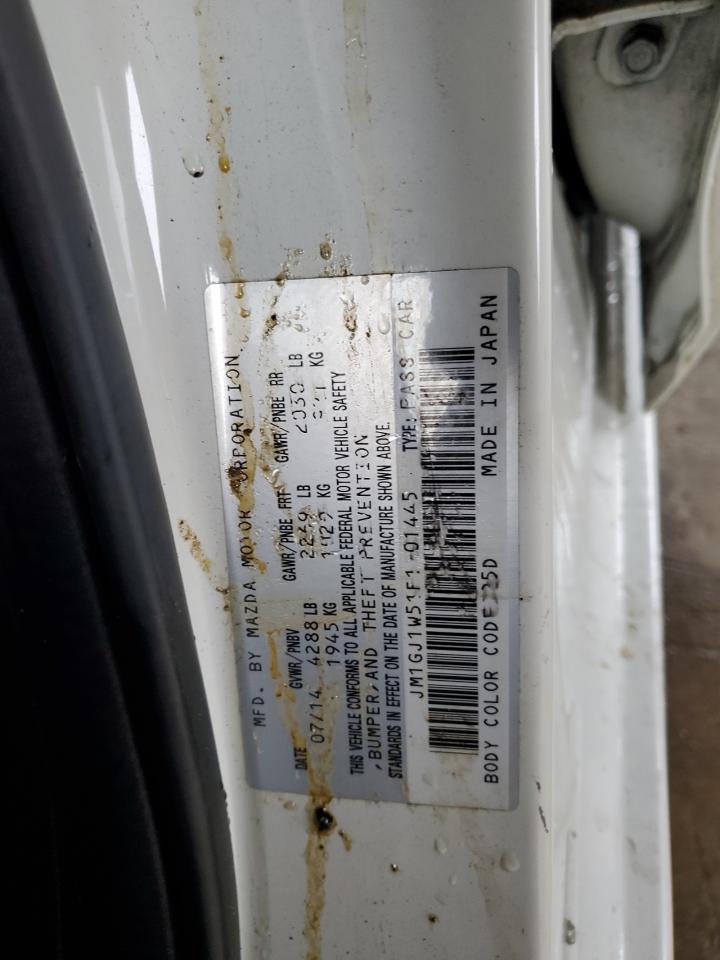 2015 Mazda 6 Grand Touring VIN: JM1GJ1W51F1201445 Lot: 90679675