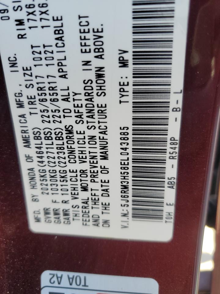 2014 Honda Cr-V Ex VIN: 5J6RM3H58EL043885 Lot: 87267865