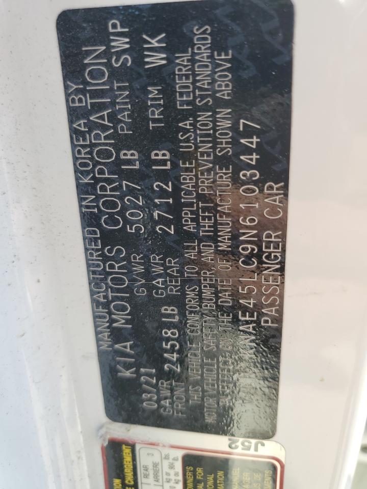 2022 Kia Stinger Gt1 VIN: KNAE45LC9N6103447 Lot: 86492225