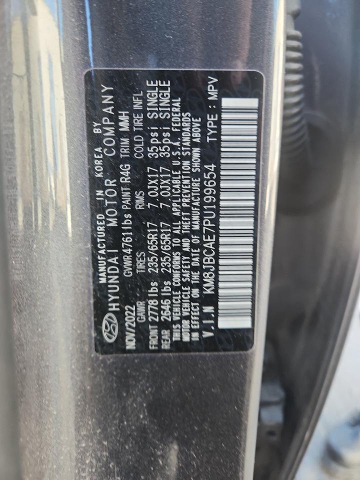 2023 Hyundai Tucson Sel VIN: KM8JBCAE7PU199654 Lot: 85779065