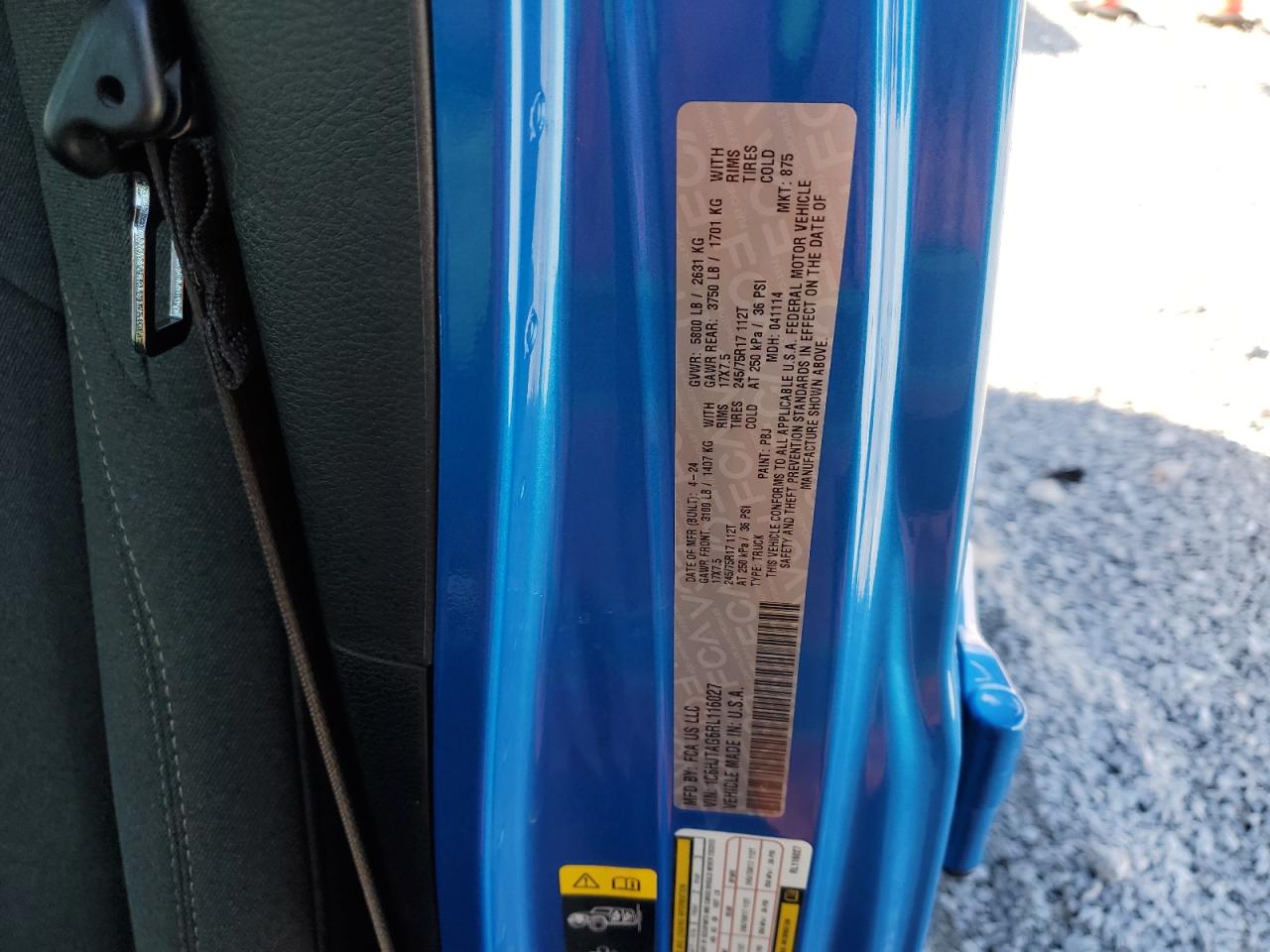 2024 Jeep Gladiator Sport VIN: 1C6HJTAG6RL116027 Lot: 86069535