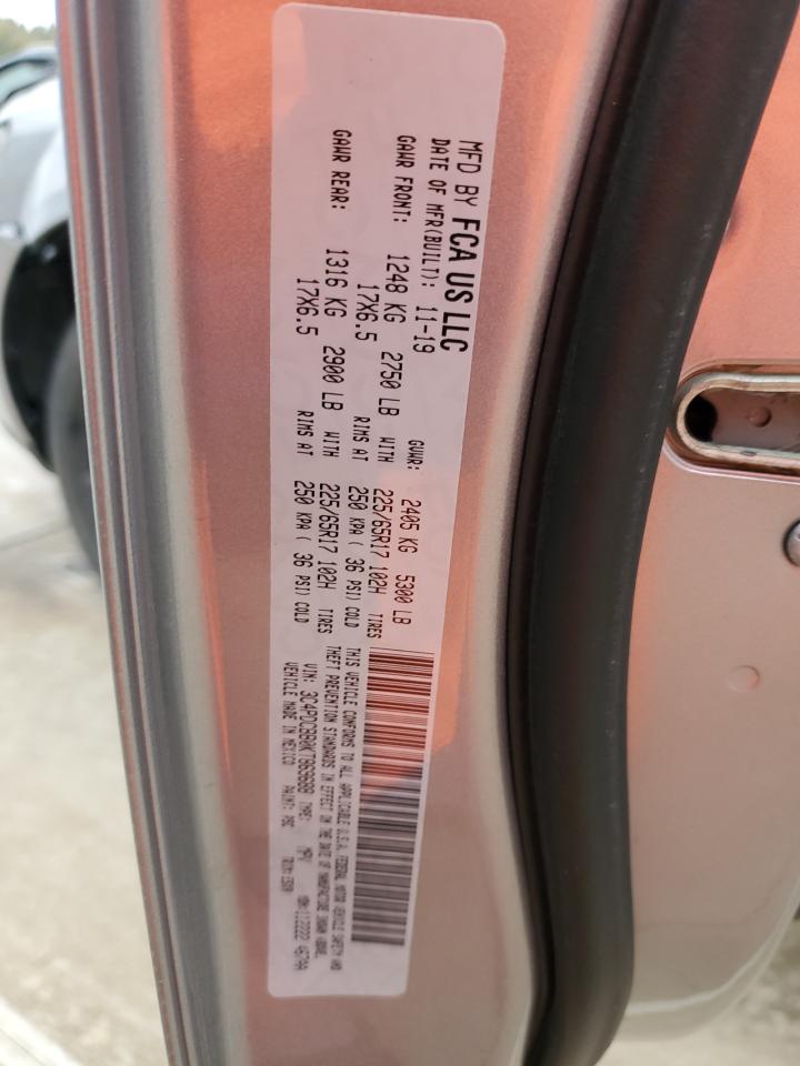 2019 Dodge Journey Se VIN: 3C4PDCBB0KT869688 Lot: 90027215