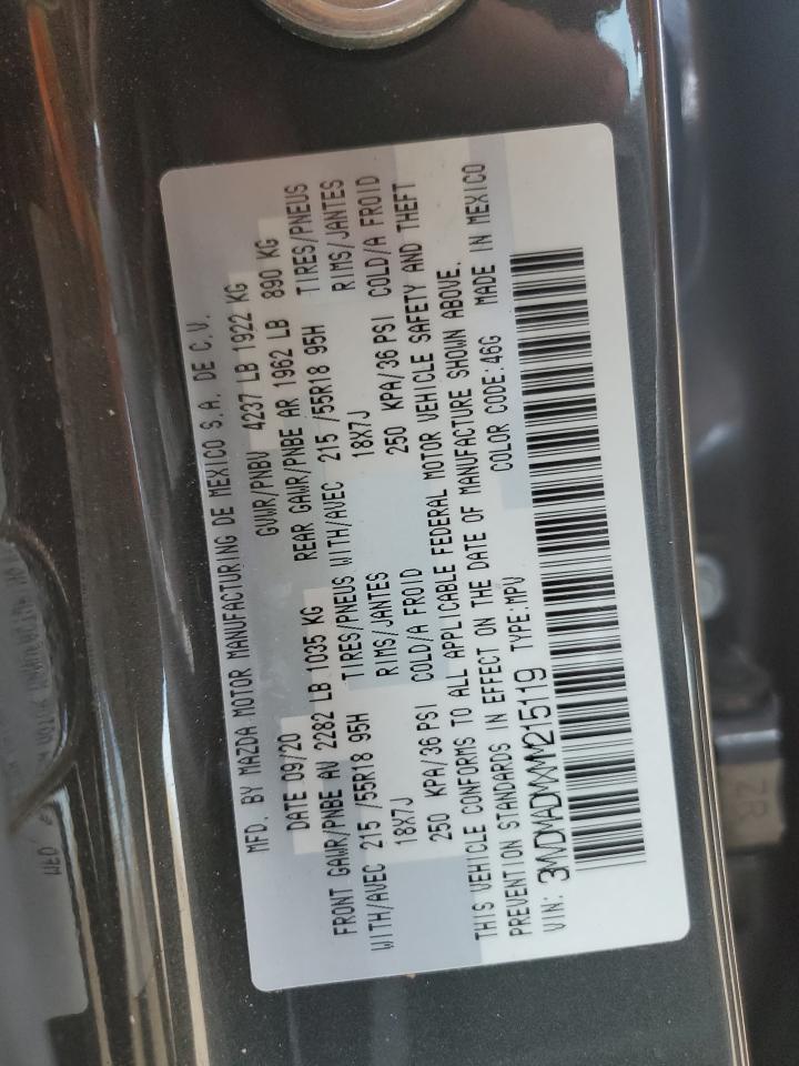 2021 Mazda Cx-30 Premium VIN: 3MVDMADMXMM215119 Lot: 90427625