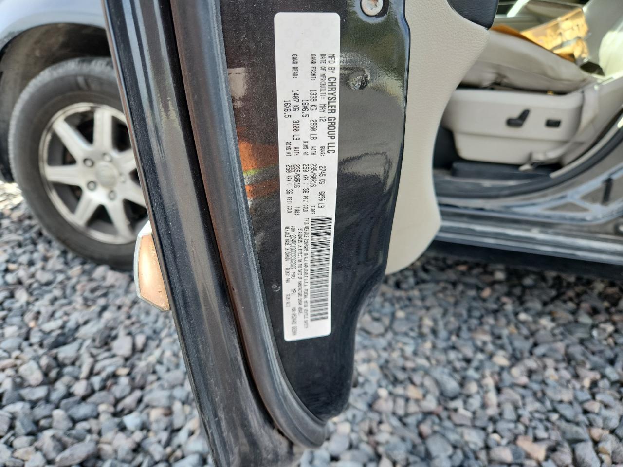 2012 Chrysler Town & Country Touring VIN: 2C4RC1BG6CR362827 Lot: 93605205