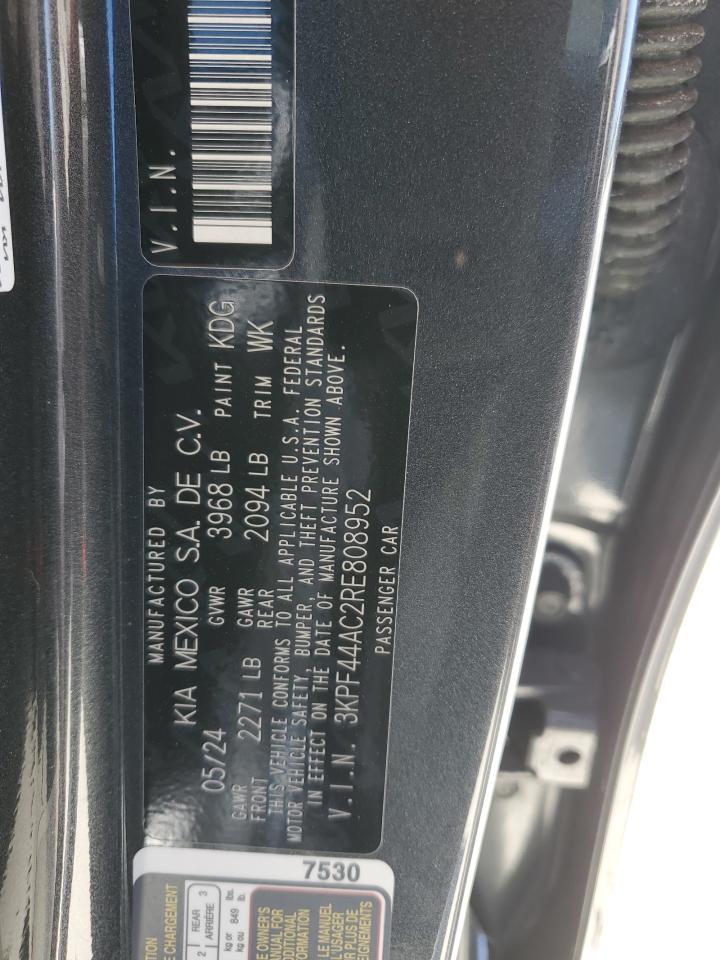 2024 Kia Forte Gt VIN: 3KPF44AC2RE808952 Lot: 89720045
