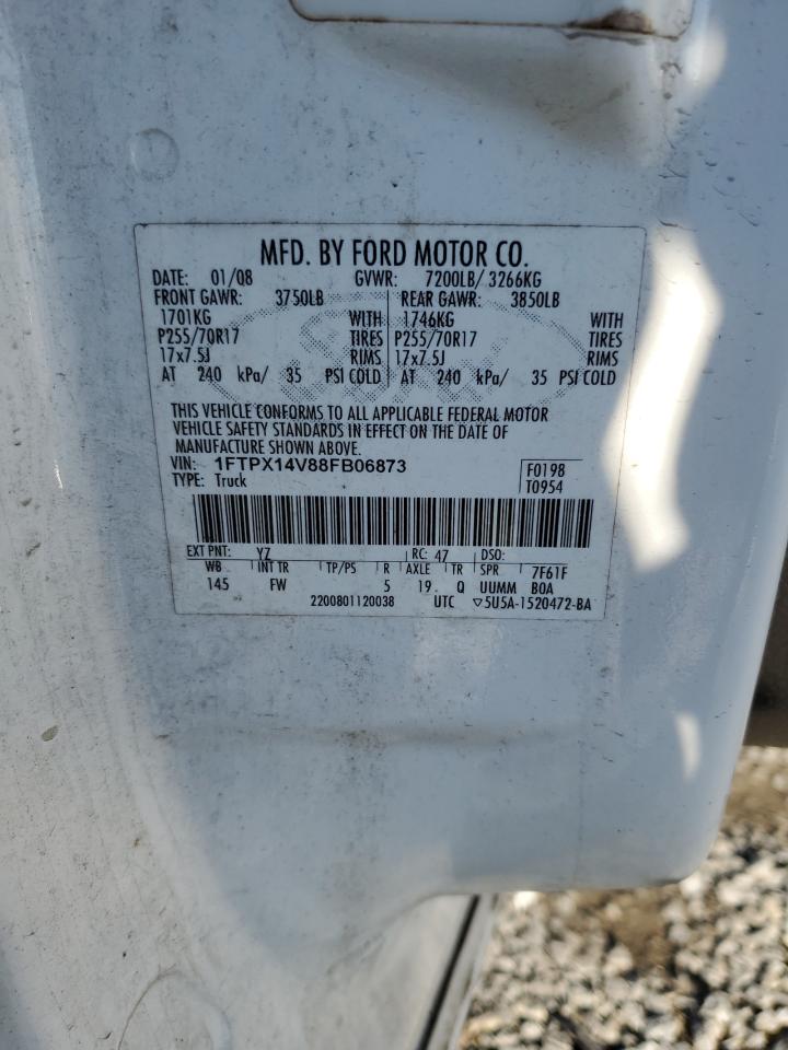 2008 Ford F150 VIN: 1FTPX14V88FB06873 Lot: 90698145
