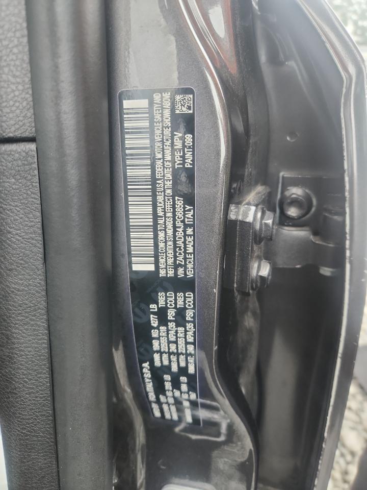 2018 Jeep Renegade Limited VIN: ZACCJADB4JPG68567 Lot: 85107175