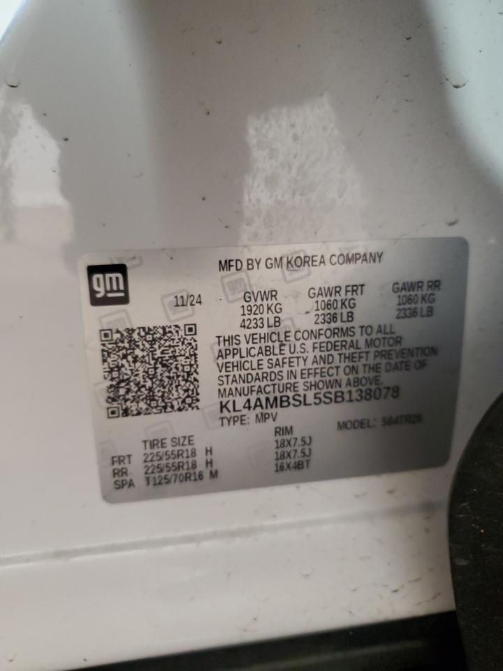 2025 Buick Encore Gx Preferred VIN: KL4AMBSL5SB138078 Lot: 86517965