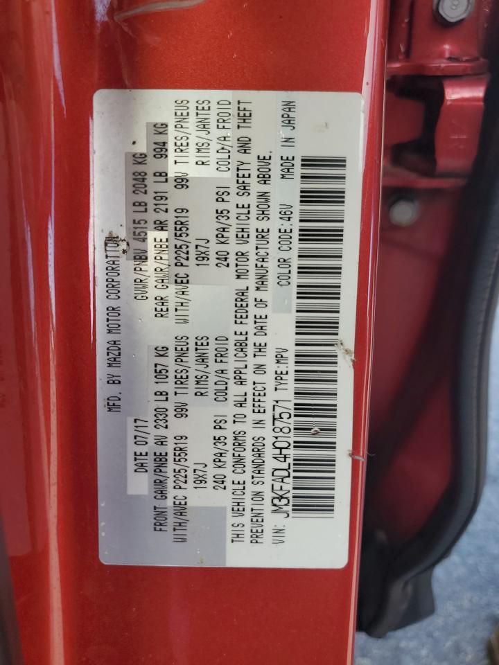 2017 Mazda Cx-5 Grand Touring VIN: JM3KFADL4H0187571 Lot: 85368915