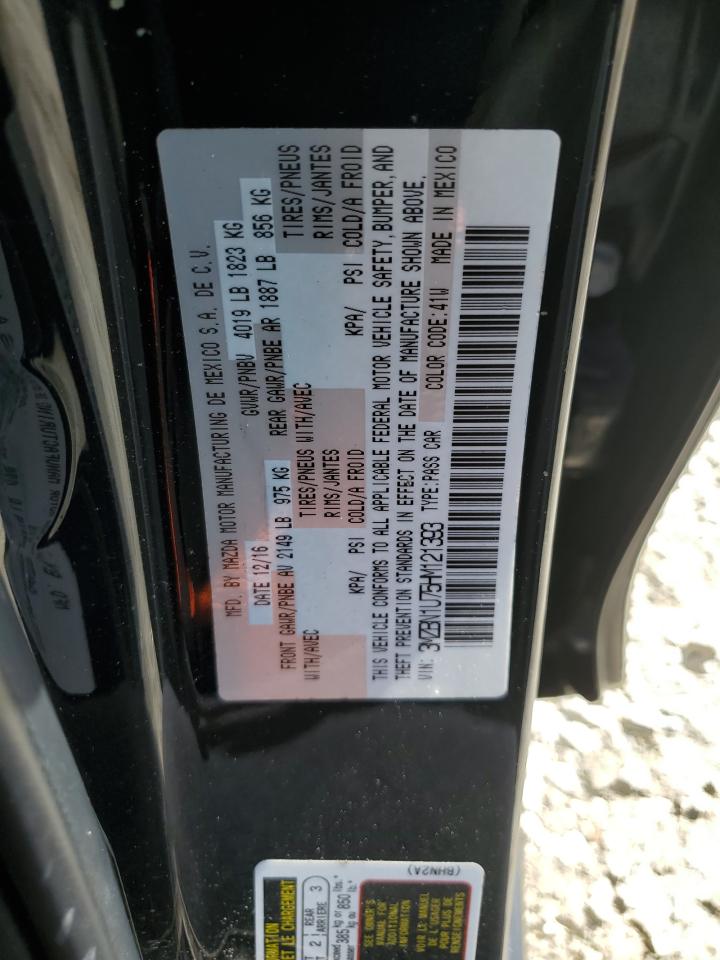 2017 Mazda 3 Sport VIN: 3MZBN1U75HM121393 Lot: 85717925