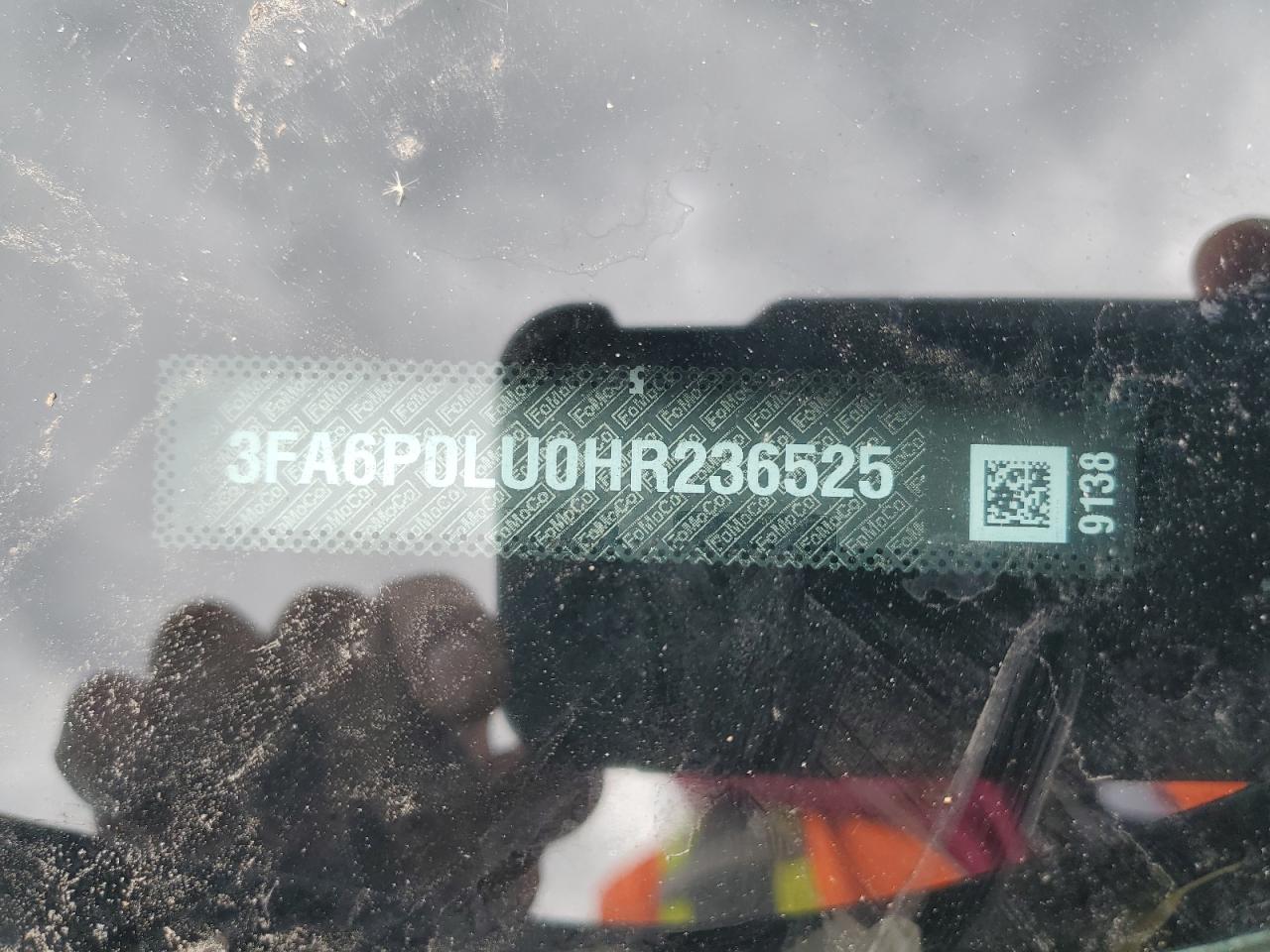 2017 Ford Fusion Se Hybrid VIN: 3FA6P0LU0HR236525 Lot: 86830775