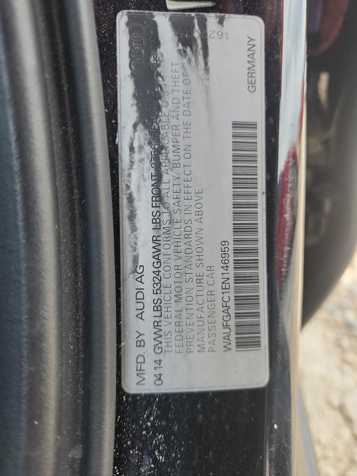 2014 Audi A6 Premium Plus VIN: WAUFGAFC1EN146959 Lot: 82356535