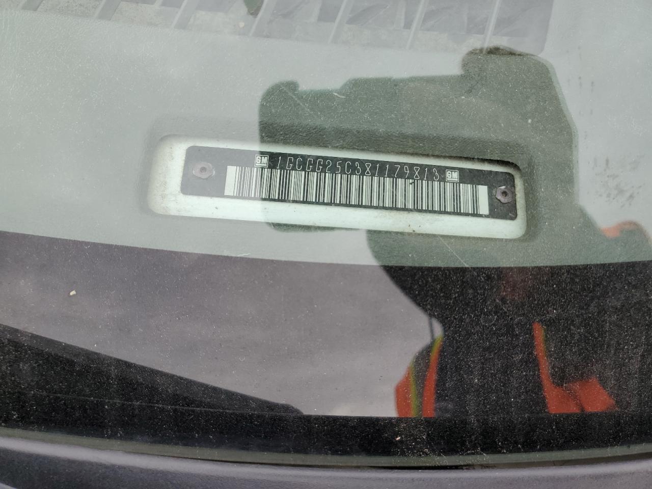 2008 Chevrolet Express 2500 Utility / Service Van VIN: 1GCGG25C381179813 Lot: 89851475