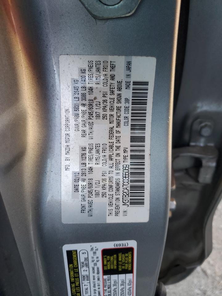 2012 Mazda Cx-9 VIN: JM3TB2CA7C0355069 Lot: 90137865