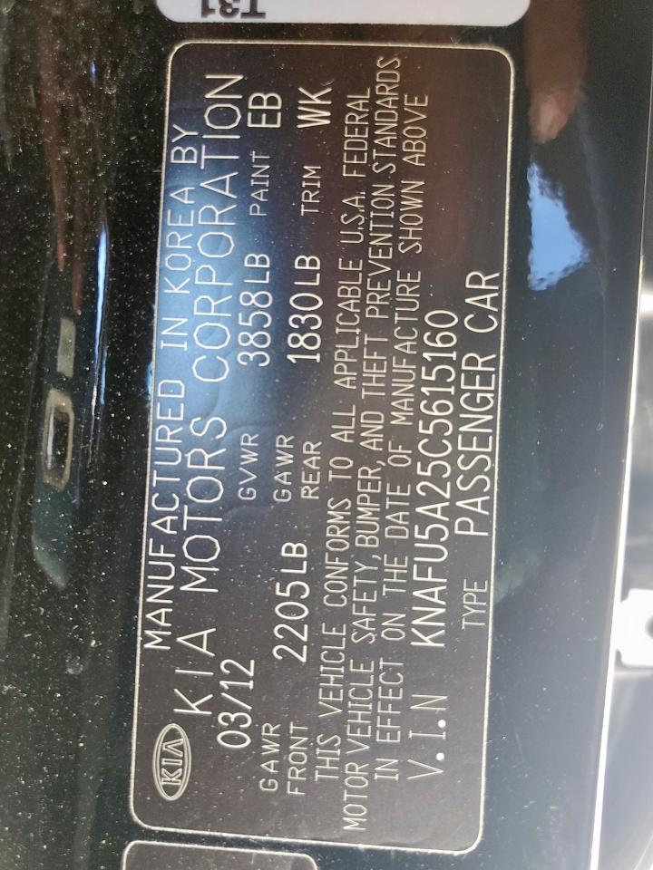 2012 Kia Forte Ex VIN: KNAFU5A25C5615160 Lot: 90435835