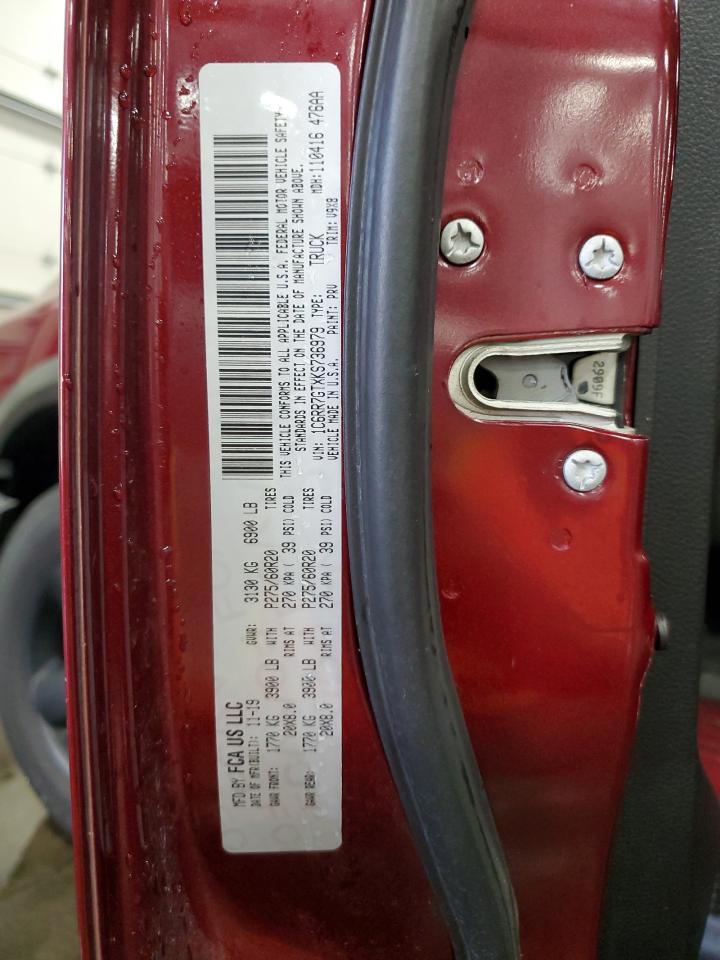 2019 Ram 1500 Classic Slt VIN: 1C6RR7GTXKS736979 Lot: 86286385