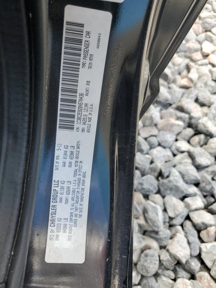 2011 Chrysler 200 Touring VIN: 1C3BC2EB2BN570436 Lot: 84390135