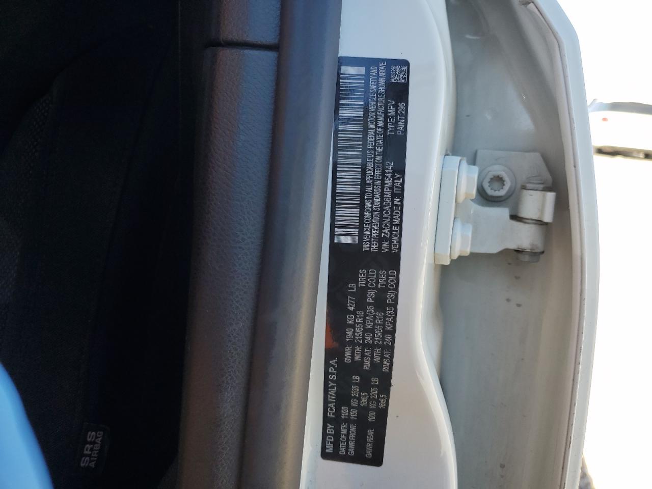 2021 Jeep Renegade Sport VIN: ZACNJCAB6MPM54142 Lot: 87410775