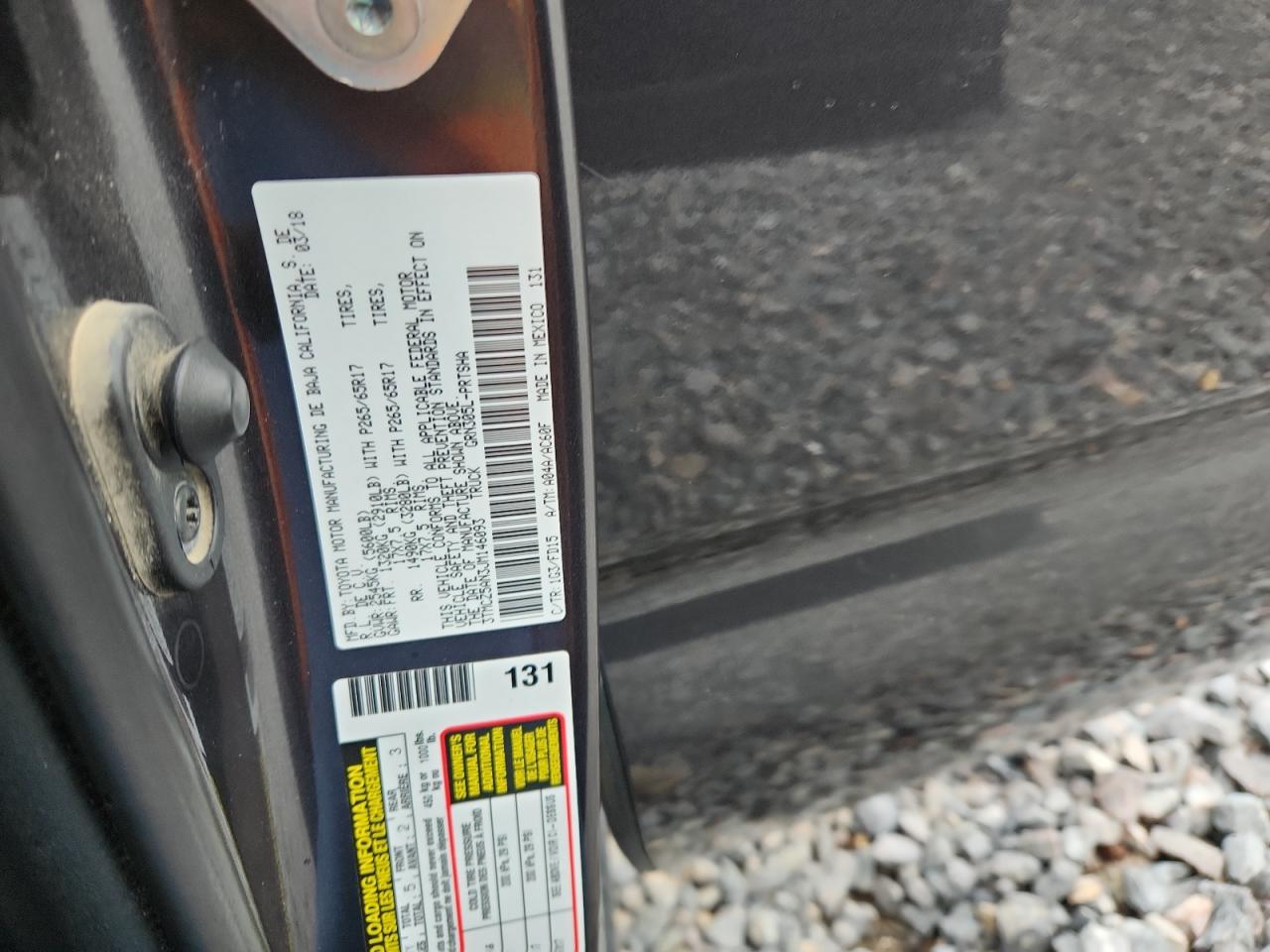 2018 Toyota Tacoma Double Cab VIN: 3TMCZ5AN3JM146093 Lot: 85602295