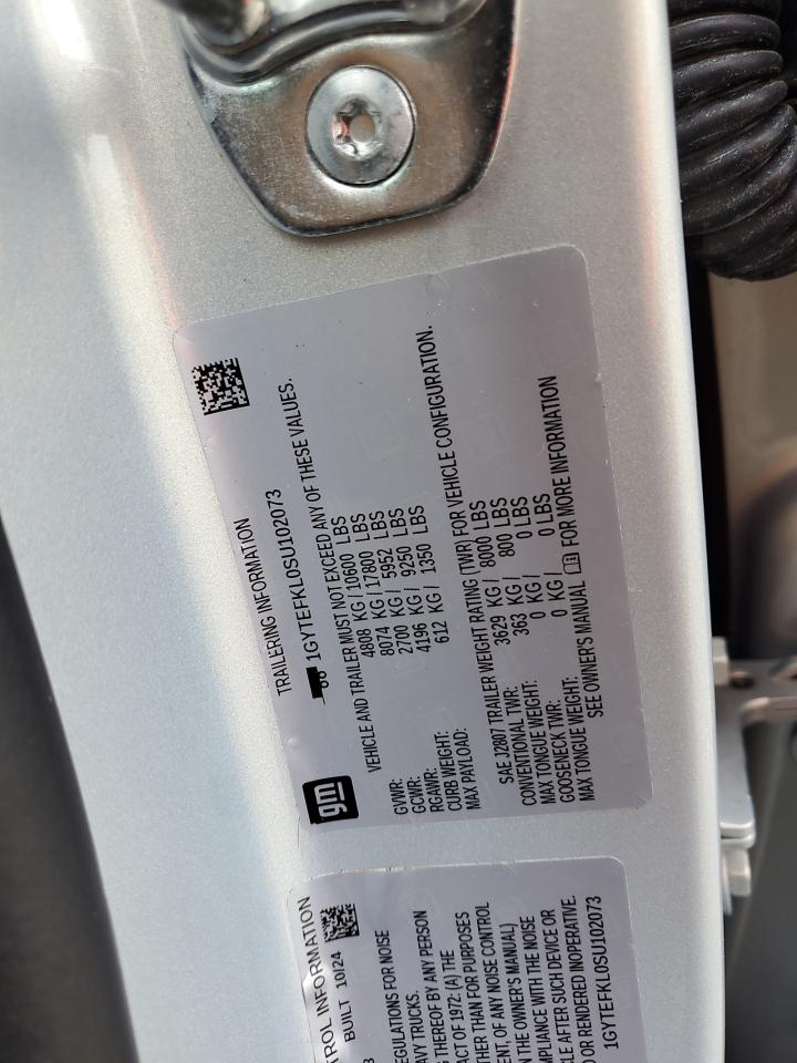 2025 Cadillac Escalade Iq Sport-2 VIN: 1GYTEFKL0SU102073 Lot: 85312365