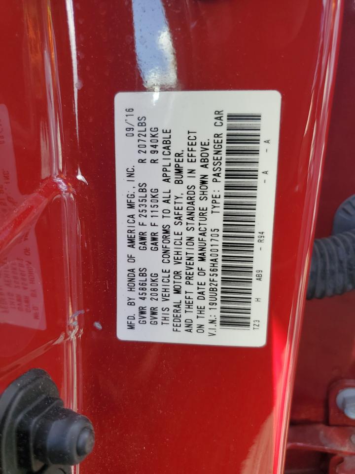 2017 Acura Tlx Tech VIN: 19UUB2F56HA001705 Lot: 85554105