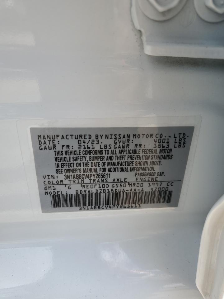 2023 Nissan Sentra Sv VIN: 3N1AB8CV4PY265611 Lot: 85696835