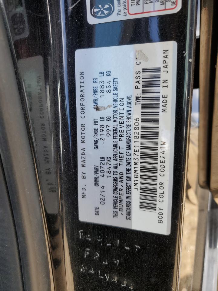 2014 Mazda 3 Grand Touring VIN: JM1BM1M37E1182806 Lot: 82744865