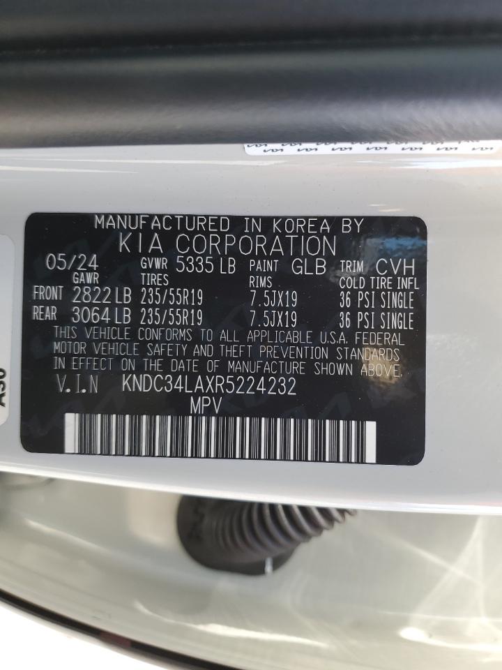 2024 Kia Ev6 Light VIN: KNDC34LAXR5224232 Lot: 85198345