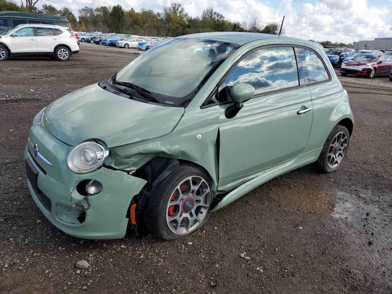 2013 Fiat 500 Sport green  gas 3C3CFFBR5DT752526 photo #1