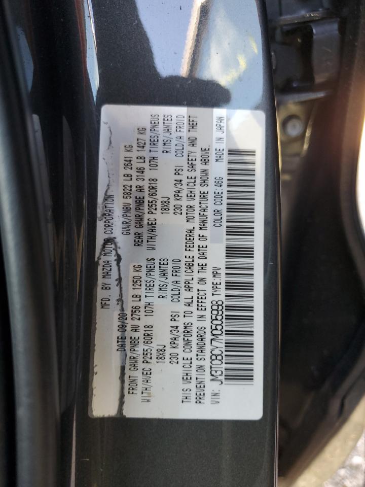 2021 Mazda Cx-9 Touring VIN: JM3TCBCY7M0505998 Lot: 90462835