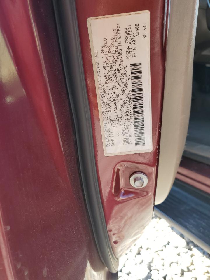 2004 Toyota Sequoia Sr5 VIN: 5TDZT34A54S236715 Lot: 90671725