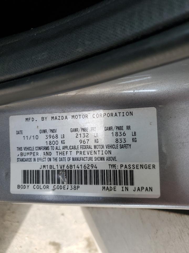 2011 Mazda 3 I VIN: JM1BL1VF6B1416294 Lot: 89906885