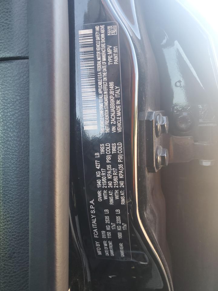 2019 Jeep Renegade Latitude VIN: ZACNJABB9KPJ81486 Lot: 85907295