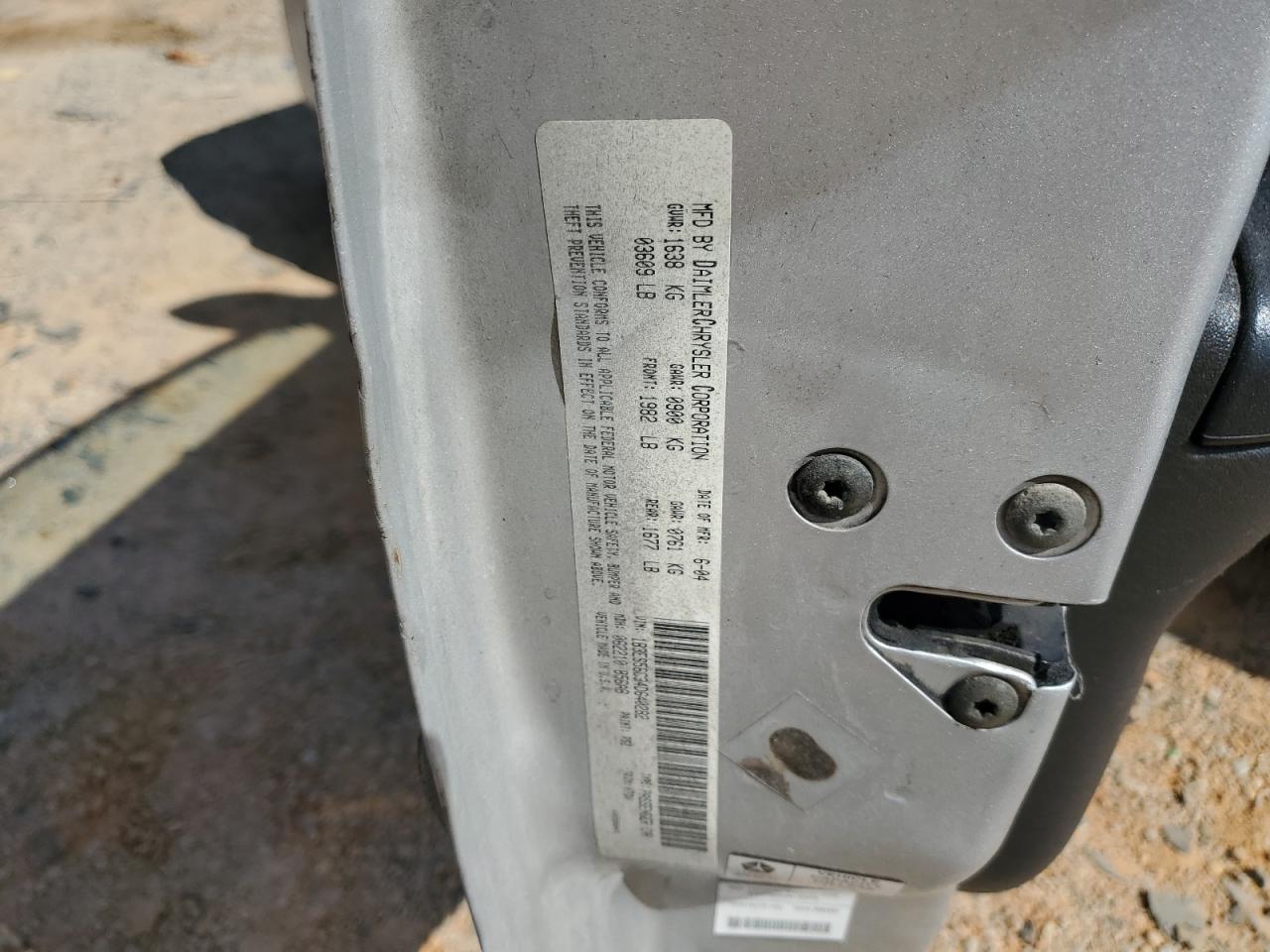 2004 Dodge Neon Sxt VIN: 1B3ES56C34D640282 Lot: 84797365