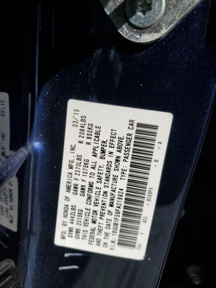 2015 Acura Tlx Tech VIN: 19UUB1F56FA019824 Lot: 86814055