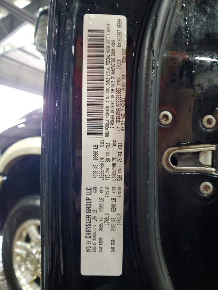 2013 Ram 2500 Longhorn VIN: 3C6UR5GL0DG521085 Lot: 89907935