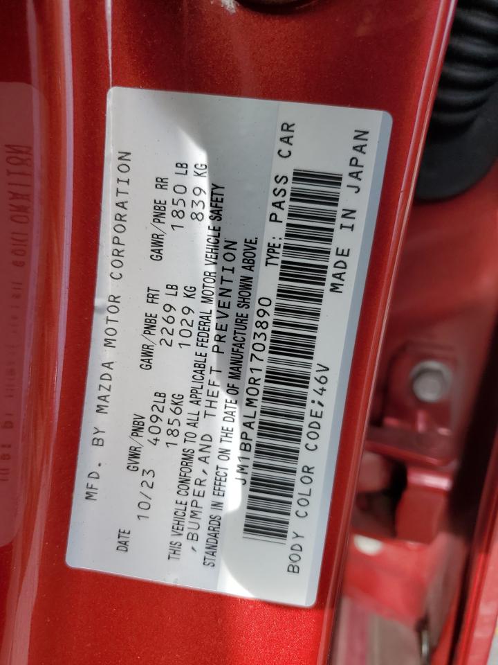 2024 Mazda 3 Preferred VIN: JM1BPALM0R1703890 Lot: 85754475